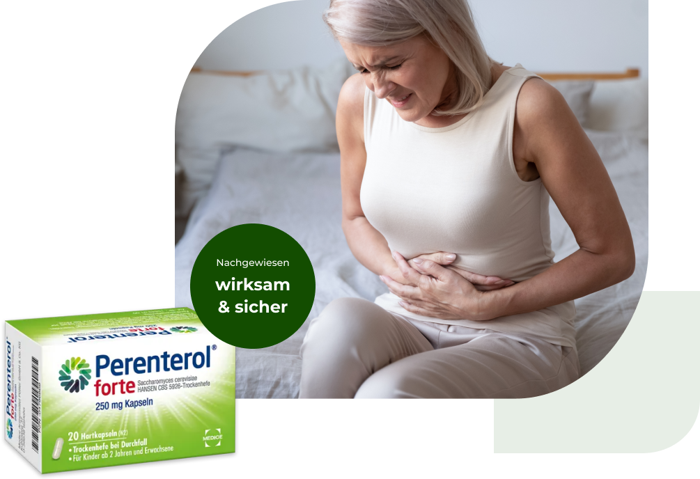 Infografik: Häufige Nebenwirkungen von Antibiotika  Darstellung von Symptomen wie Durchfall, Übelkeit, Hautausschlägen und allergischen Reaktionen.