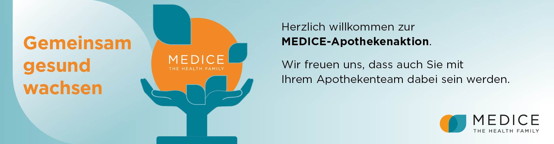 Werbeplakat zur Apothekenaktion 2024: grün-weiße Gestaltung mit Perenterol®-Bildmotiv und Aktionshinweis für Kunden in Apotheken.